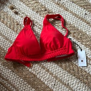 Red Push-Up Bikini Top - NWT